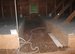 Fradet Attic. custom hatch and storage platform